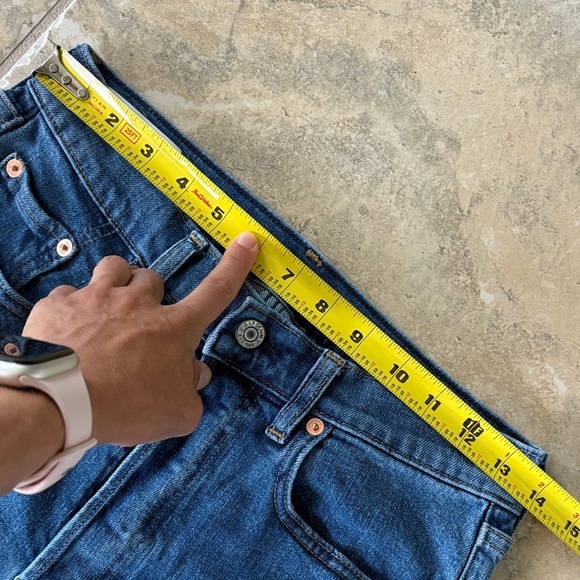 Gap cheeky straight high rise jeans 27 4T 4 tall button fly inseam 30" - Picture 8 of 11